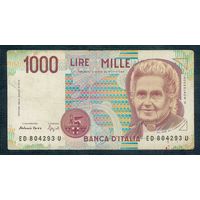 Италия, 1000 лир 1990 год.