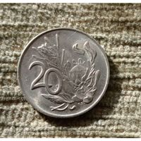 Werty71 ЮАР 20 центов 1977