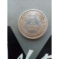 1 марка 1925 года серебро редкая  Веймарская республика