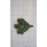 Древняя привеска, серьга. Бронза.