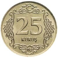 Турция 25 курушей, 2023 UNC