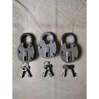 Замок навесной СССР, 2 ключа. См. описание.
