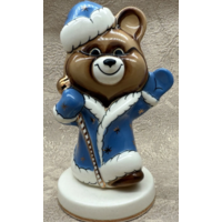 Статуэтка Олимпийский Мишка Дед мороз Вербилки