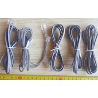 Телефонные кабели RJ-11 (6P4C), Серые, НОВЫЕ
