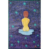 Женщина, смешанная техника, бумага 2012, Котов Олег