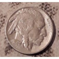 5 центов  1929 Р США Бизон Индеец