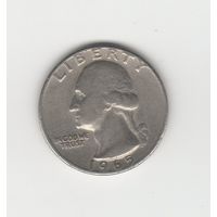 Квотер (25 центов) США 1965 б/б Лот 8031