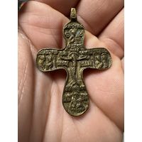 Крестик нательный старинный "Пропеллер"