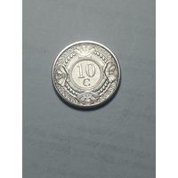 Антильские острова  10 центов 2012 года .