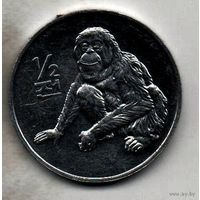 КОРЕЙСКАЯ НАРОДНАЯ ДЕМОКРАТИЧЕСКАЯ РЕСПУБЛИКА 1/2 ЧОНА 2002. ФАУНА. ОРАНГУТАН