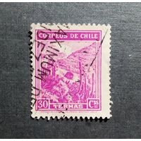 Марка Чили 1938 год Пейзаж