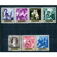 Испания (Королевство) - 1960г. - картины - 7 марок - MH, гашёные. #1-Sp-19-B-2