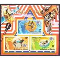 1984 Джибути 409-411/B98b Олимпийские игры 1984 года в Лос-Анджелесе MNH