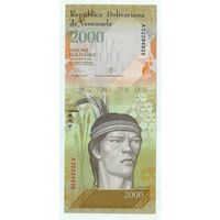 Венесуэла 2000 боливар 2016 год, UNC