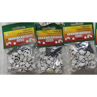 Скоба крепежная прямоугольная с гвоздем (50шт) 8х5, (3 упак) с 1 рубля