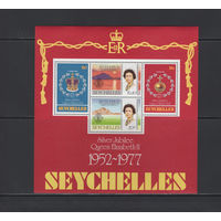 Монархия Сейшельские Острова /Seychelles 1977** 25 лет восшествия на престол королевы Елизаветы II