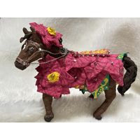 Игрушка на елку из ваты