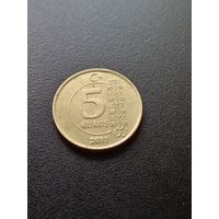 Турция 5 куруш 2011 г.