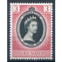 Британские колонии - Гренада - 1953г. - коронация королевы Елизаветы II - 1 марка - полная серия, MNH [Mi 162]. #2-Bc-D-KS-3