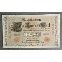 Банкнота 10000 марок 1910 год. Красная печать. Германская империя.