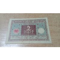 2 марки 1920 года Германии 216445 голубая