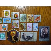 Марки Норвегия, Украина, Россия, Беларусь, Узбекистан. 22 штуки
