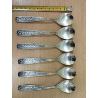 Ложки чайные серебряный Хмель, мельхиор. СССР