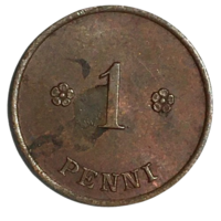 Финляндия 1 пенни, 1920 [XF]