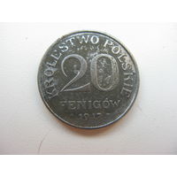 Польша 20 fenigow 1917
