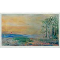 Картина пейзаж А. Серпин 2025г