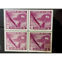 ЧИЛИ САМАЛЁТЫ  ТРАНСПОРТ - АВИАЦИЯ 1945 MNH