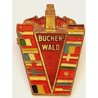 Раритетный значок 'Buchenwald' ГДР 1980 г.