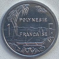 Французская Полинезия 1 франк 2001 г.