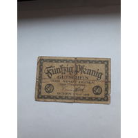 Нотгельд Германия 50 пф. 1919 Дюбен