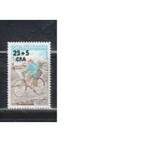 Реюньон-1972 (Мих.486) , **, Велосипеды (одиночка)