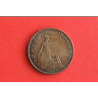 Великобритания 1/2 пенни 1928 с 1 руб