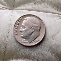 1 дайм 1966 года США. Красивая монета!