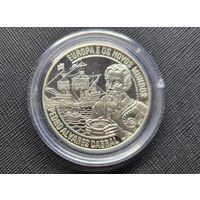 25 экю 1996 Португалия! Европа и Новый Свет Педру Алвариш Кабрал! Серебро 925 пробы 28 грамм! ОБМЕН!