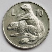 Сан-Марино 10 лир 1975 UNC
