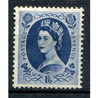 Великобритания - 1958/67г. - королева Елизавета II, 1 6 Sh P - 1 марка - чистая, без клея [Mi 334]. #3-GB-99-A-1