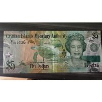 Каймановы острова 5 долларов 2010 года