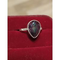Серебряное кольцо с топазом