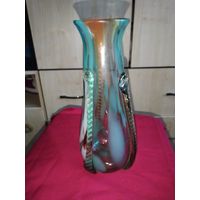 Ваза ссср цветное стекло. Брак.