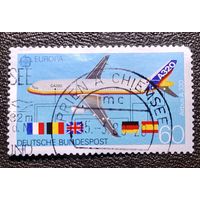 Марка Германия 1988 год Авиация