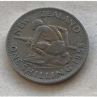 Новая Зеландия 1 шиллинг 1958 Елизавета II