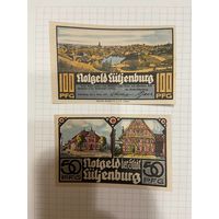 Нотгельд 50-100 пфеннигов Германия Лютенбург -0301
