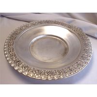 Тарелка Блюдо Поднос 34,0 см Серебрение Silver Plated 900 Турция