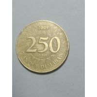 Ливан 250 ливров 2009 года .
