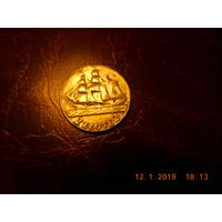 2 злотых. 1936 г., парусник