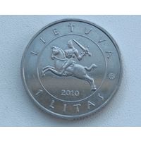 Литва. 1 лит 2010 года.